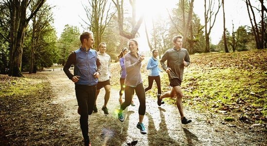 Group Jogging together